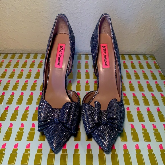Betsey Johnson D’Orsay Evening Pumps Size 8 - Picture 2 of 4